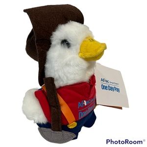 Aflac Lumberjack Plush Stuffed Toy 7x5”